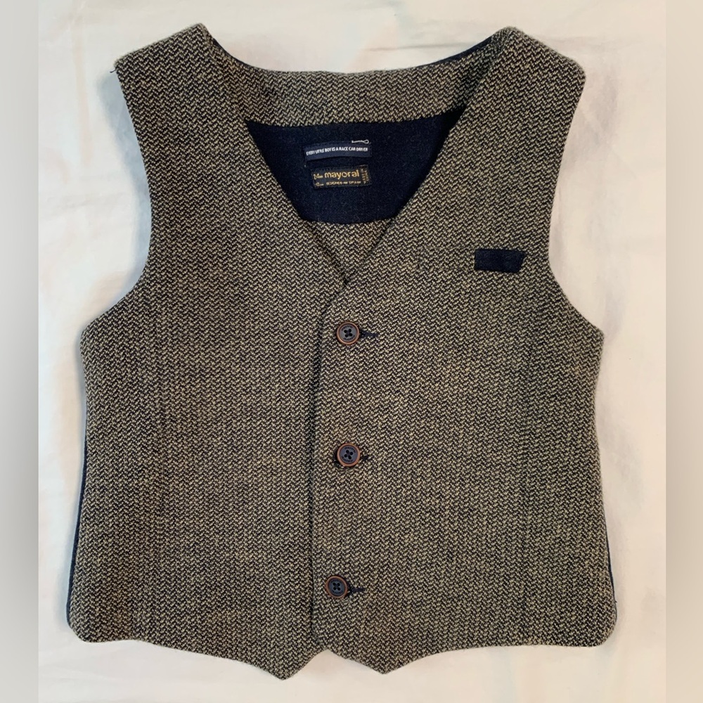 Mayoral Herringbone Vest NWOT